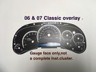 0607 Ar Speedometer Silverado Gauge Face Overlay With Transmission Temp