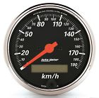 1487-m 1487- Black Meter 1 Programmable Speedometer Auto Designer Gauge " 8 3 Electric