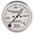 1693 Autometer Old Tyme White Mechanical Speedometer 046074016936