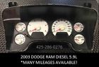 P56045600ak 56045600ak 56045600ag Dodge Ram Diesel Speedometer Instrument Cluster Many Mileages Available