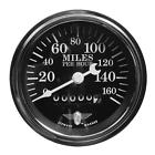 82664 Stewart Warner Speedometer Wings Mph Analog Mechanical Black Face