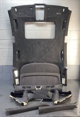 4g8867506g Audi 2014-2018 Rs7 Headliner Pilars Sun Visor Alcantara Set Oem