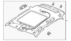 Audi 4k4-867-505-f-8lg Genuine Headliner