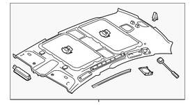Audi 4n4-867-505-eb-25m Genuine Headliner