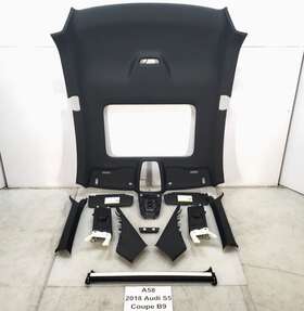 8w6867505p Audi 2018-2023 Oem A5 S5 B9 Coupe Black Headliner Pillars Visors Set