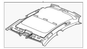 9j1-867-501-bf-6f2 Audi Genuine Headliner