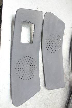 1937399 Bmw E30 Convertible Rear Speaker Cover Pair Nice Oem Blue Color Lm02