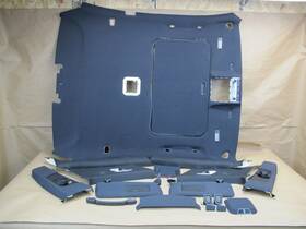 51448202860 Bmw 01-06 E46 3-series Coupe Black Headliner A B C Pillar Sun Visor Set Oem
