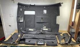 7218535 Bmw 2010-2015 F02 Alcantara Roof Headliner Leather Pillar Trim Assembly Oem