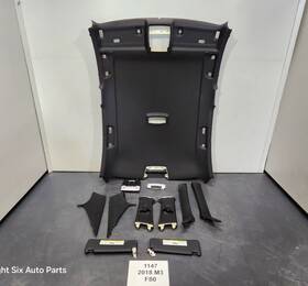 7321731 Bmw 12-18 Oem F30 F80 M3 Sedan Black Headliner Pillars Visors Set Anthracite