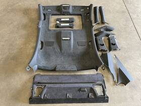 7975414 Bmw 13-15 Alpina B7 F02 Lwb Alcantara Headliner Cover Trim Pillar Set 1457 Oem