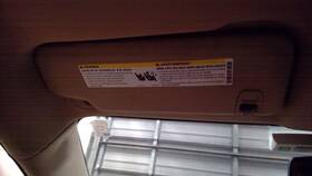 268-02018l Buick Driver Left Sun Visor Fits 10-15 Lacrosse 10294687