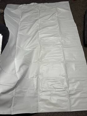 C&p Chevrolet Parts Kulpsville Pa 703962075559 White Leather Headliner/visors From 90s For Car Muscle Interior