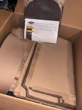 25611-1a Cartouque Ford Model A 1928-31 Sport Coupe Roof/top Kit - Tan Canvas