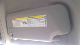 268-01964r Chevrolet Passenger Right Sun Visor Fits 14-20 Impala