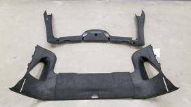 299.gm1y17 Chevrolet 17 Chevy Corvette C7 Black Suede/alcantara Windshield And B Pillar Trim Set