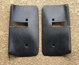 9685043 Chevrolet 74 - 77 Monte Carlo Cutlass Black Left And Right Upper Seat Belt Retractor Covers
