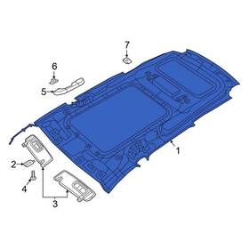 7by53pd2aa Chrysler Oe For Pacifica 2019-2020 Headliner