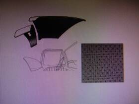 C1tz-8151968-a Dennis Carpenter 61 62 63 64 Ford Truck Headliner Grey Perforated