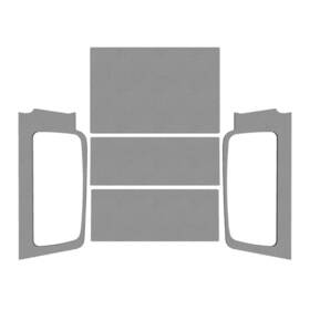 50605 Design Engineering Bgwz For 2004-06 Jeep Wrangler Lj Headliner Kit Gray