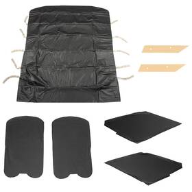 091870h-635 Distinctive Industries Deluxe Black Headliner Kit Chevy Chevelle 2 Door 64
