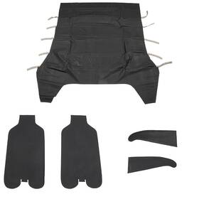 091874h-770 Distinctive Industries Deluxe Black Headliner Kit Chevy Chevelle 66 Early Des