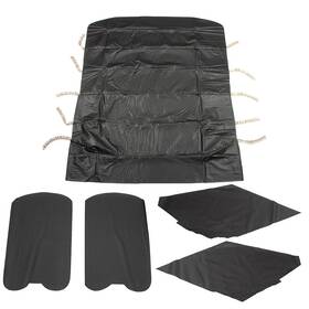 091900h-635 Distinctive Industries Basic Black Star Grain Headliner Chevy Chevelle 1964 2-dr