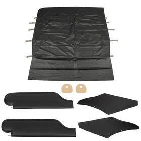 092140h-600 Distinctive Industries Black Headliner And Visor Kit 2-door Cp Chevelle 68 With
