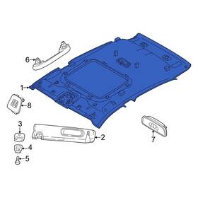 7qh55u3waa Dodge Oe For Hornet 2023-2025 Headliner