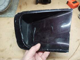 C9zb-638032-b Ford 1969 Mustang Fastback Quarter Panel Scoop Rh Passenger Side With Grille Insert