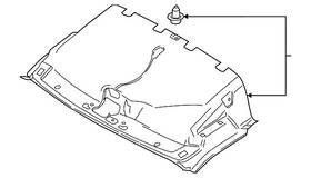 Ck4z-6151916-se Ford Genuine Front Headliner