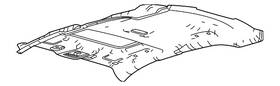 Dg1z-5451916-bj Ford Genuine Headliner