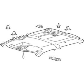Fl3z-1851944-aa Ford Genuine Headliner