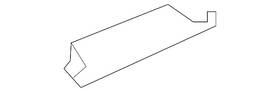 Hc3z-2552166-e Ford Genuine Headliner Upper Bracket