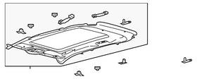 Kt4z-5851916-fa Ford Genuine Headliner