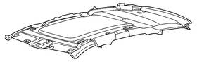 Lc5z-7851916-kaa Ford Genuine Headlining Roof