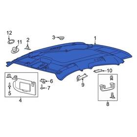 Lj8z5851916mj Ford Oe Headliner