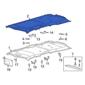 Sl1z4051968ml Ford Oe Headliner