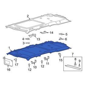 Sl1z7851968aa Ford Oe Headliner
