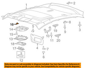 W712142-s442 Ford Oem 12-18 Focus Overhead Roof Console-mount Bracket Clip W712142s442