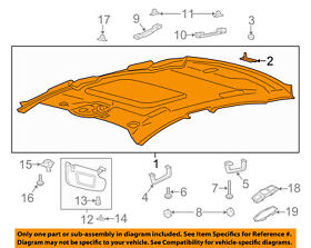 Ds7z-5451916-bd Ford Oem 13-14 Fusion Interior-roof-headliner Ds7z5451916bd