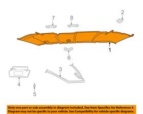 1l2z-9851944-cab Ford Oem 01-02 Explorer Sport Interior-roof-headliner 1l2z9851944cab