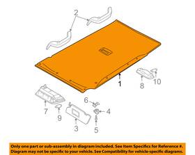 3s4z-5451916-fac Ford Oem 00-04 Focus Interior-roof-headliner 3s4z5451916fac
