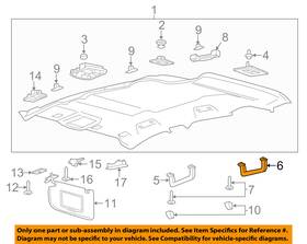 Fs7z-5431406-bb Ford Oem Lincoln Mkc Interior-roof-inside Grip Grab Handle Right Fs7z5431406bb