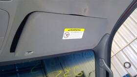 268-01236r Ford Truck Passenger Sun Visor Thru 2/04/02 Super Cab Fits 00-02 F150 Pickup 10278758