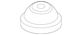 W702953-ss34x Genuine Ford Rear Headliner Plug W702953 Ss34x