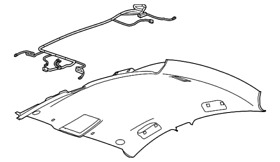 23102423 Genuine Gm Light Neutral Headlining Trim Panel
