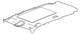 84759488 Genuine Gm Light Wheat Headliner Trim Panel