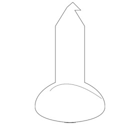 15799513 Genuine Gm Very Dark Cashmere Headliner Retainer