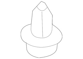 008-988-73-78 Genuine Mercedes-benz Headliner Clip